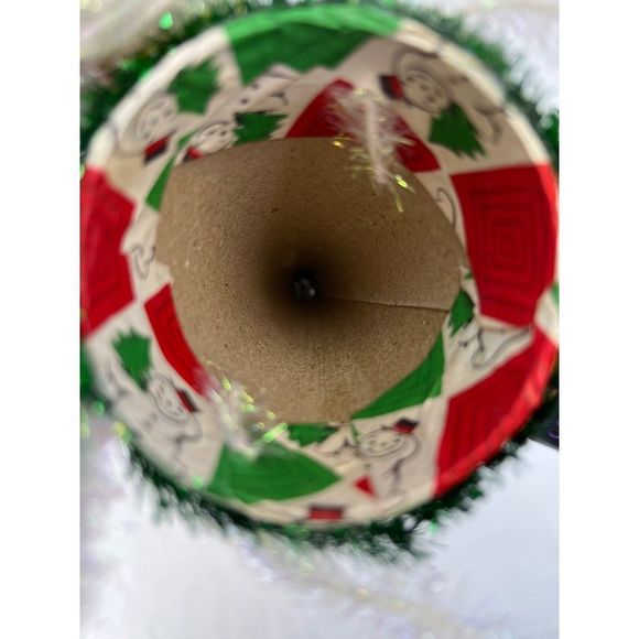 Vintage Christmas Candy Holder Cones Santa Christmas Tree Snowman - Picture 8 of 9